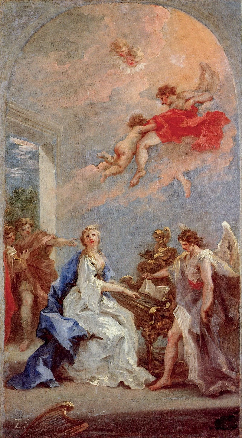 Santa Cecilia, bozzetto per una pala della Clemens Kirche di Hannover - Staatsgalerie Stuttgart, Stoccarda